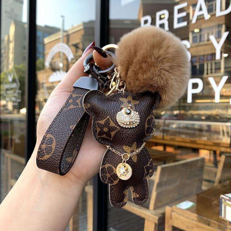Bear Ball Pendant Keychain - cuteocase