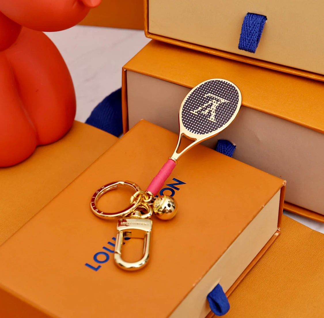 Tennis Red Keychain Pendant - cuteocase