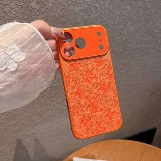 The Tangerine Monogram iPhone Case