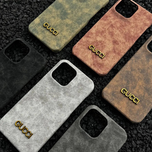 Classic Vintage Suede-Style iPhone Case