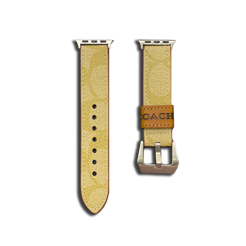 Leather Classic Apple Watch Band Coffee-YHK244221710