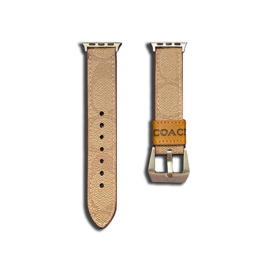 Leather Classic Apple Watch Band Light Brown-YHK244221710