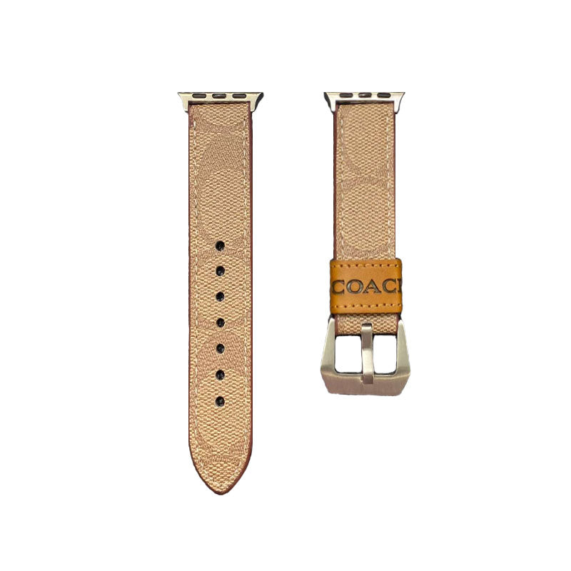 Leather Classic Apple Watch Band Coffee-YHK244221710