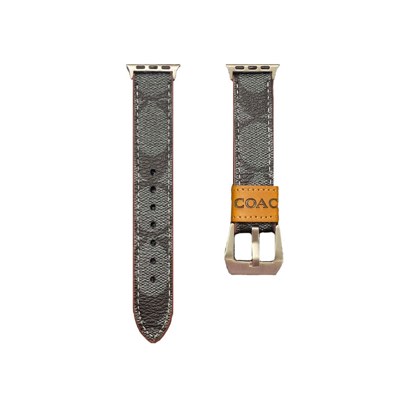 Leather Classic Apple Watch Band Black-YHK244221710