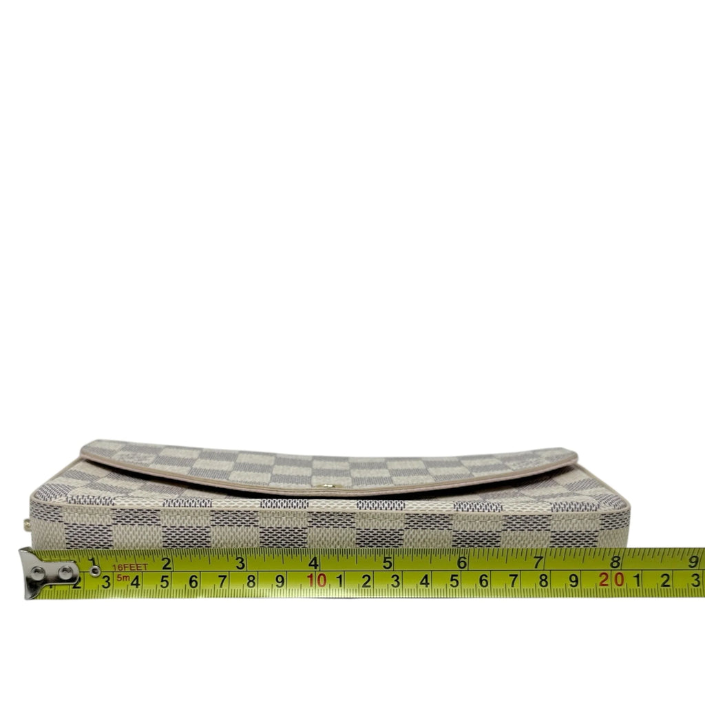 Pochette Félicie In Damier Azur Canvas Luxury Designer By Louis Vuitton, Size: Small