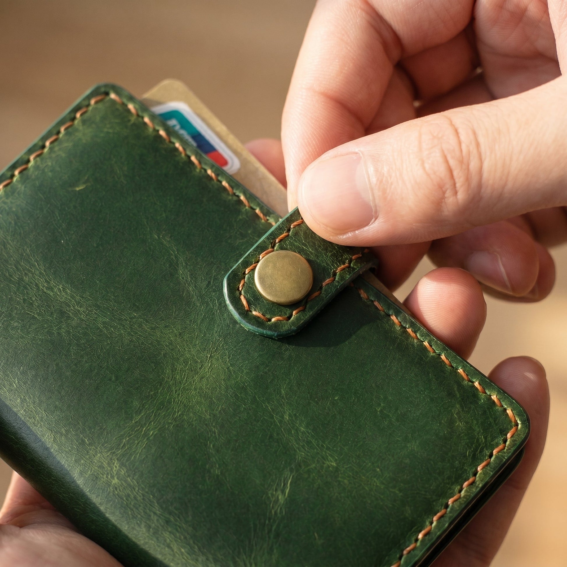 Genuine Leather Card Holder Wallet