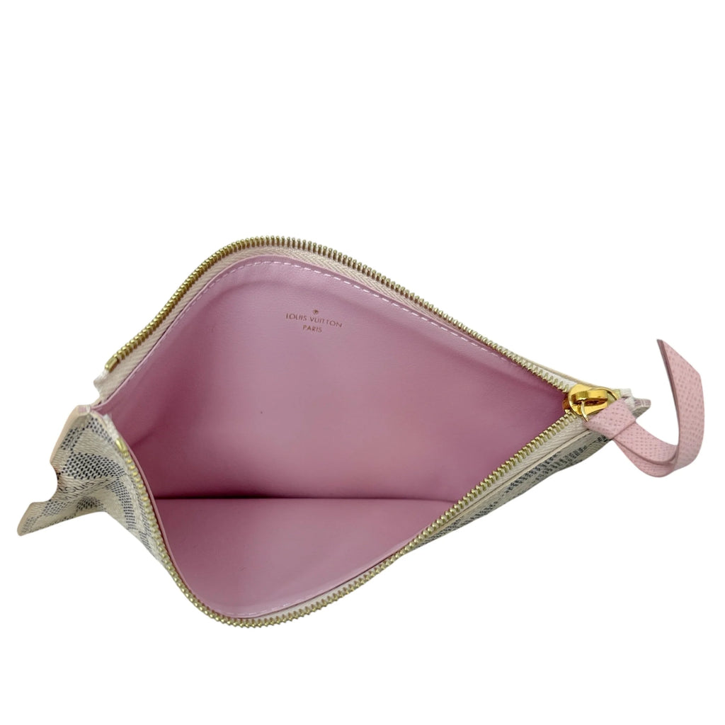Pochette Félicie In Damier Azur Canvas Luxury Designer By Louis Vuitton, Size: Small