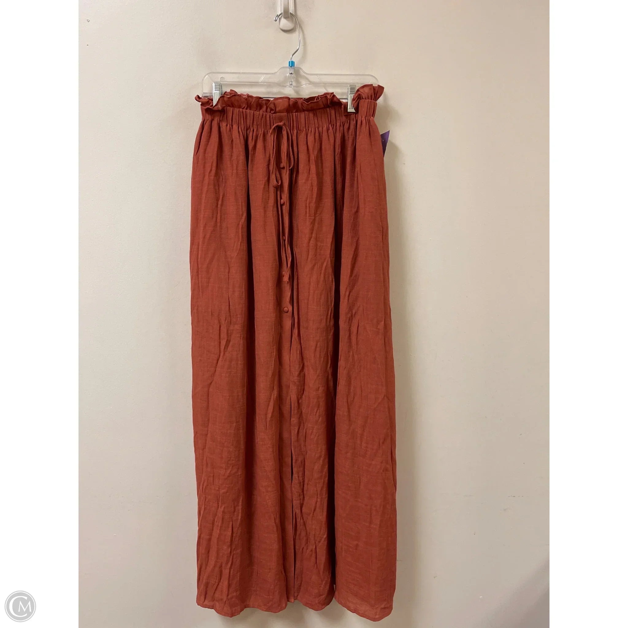Skirt Maxi By Clothes Mentor In Orange, Size: 16