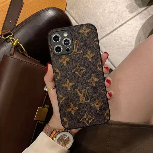 Classic Monogram Leather Phone Case