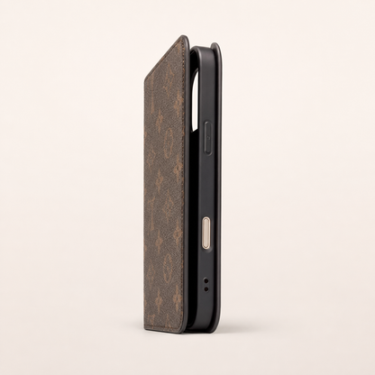 Vintage Monogram Folio Wallet iPhone Case