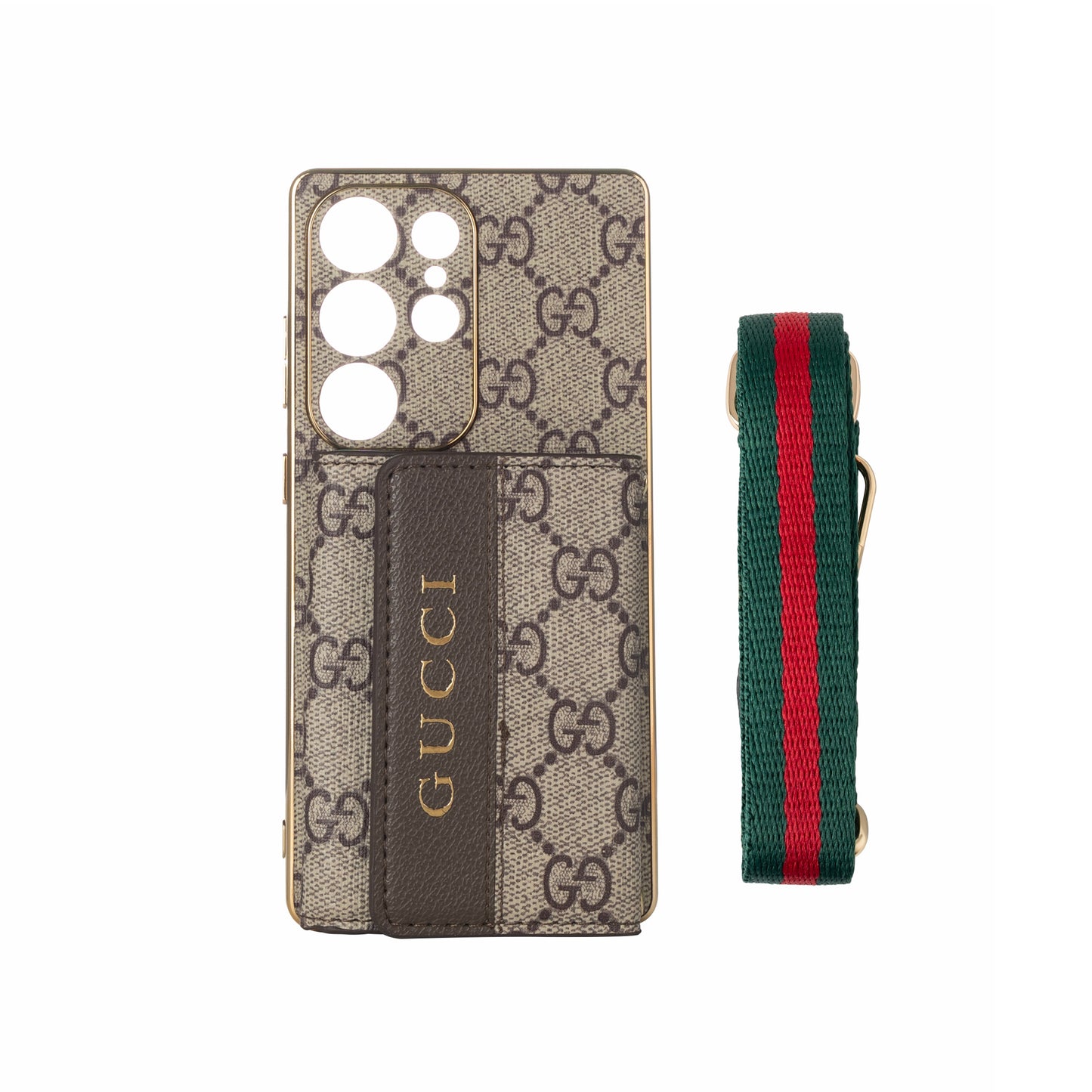 Advanced Leather Samsung Phone Case with Wallet and Strap W.