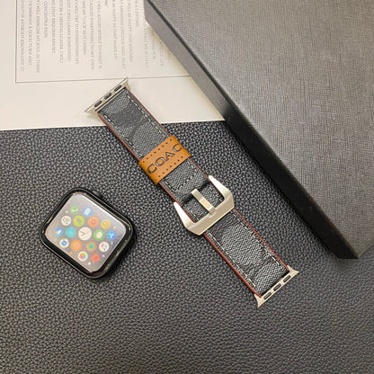 Leather Classic Apple Watch Band Black-YHK244221710