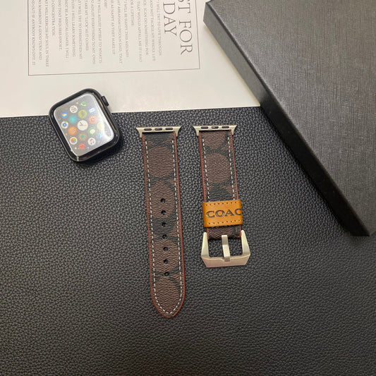 Leather Classic Apple Watch Band Dark brown-YHK244221710