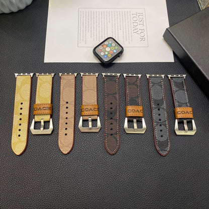 Leather Classic Apple Watch Band Dark brown-YHK244221710