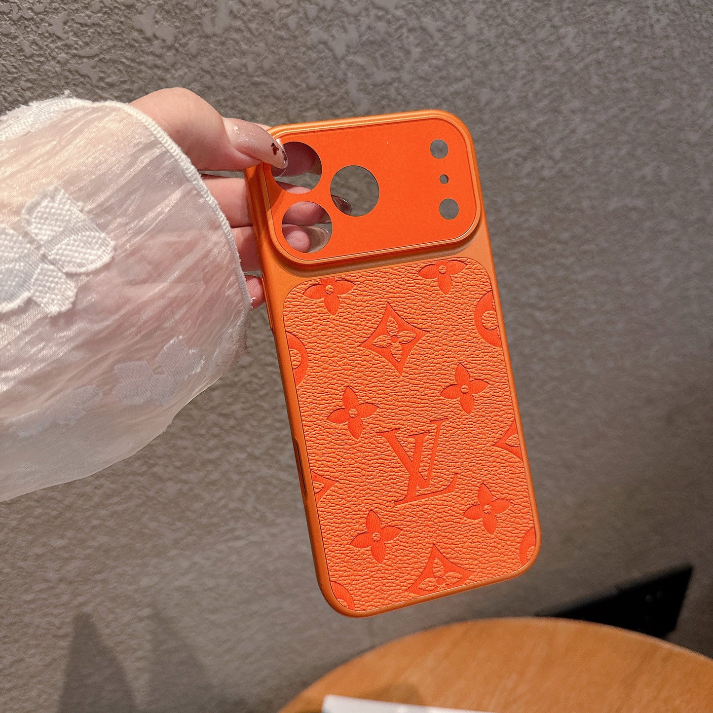 The Tangerine Monogram iPhone Case