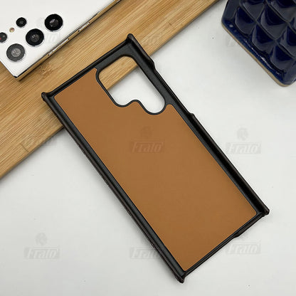 Luxury Premium Fashion Brand Leather Case For Samsung Galaxy