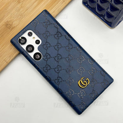 Luxury Premium Fashion Brand Leather Case For Samsung Galaxy
