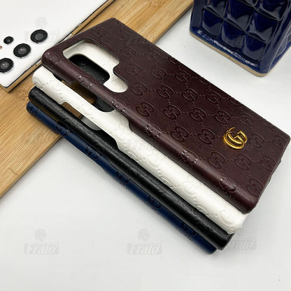 Luxury Premium Fashion Brand Leather Case For Samsung Galaxy