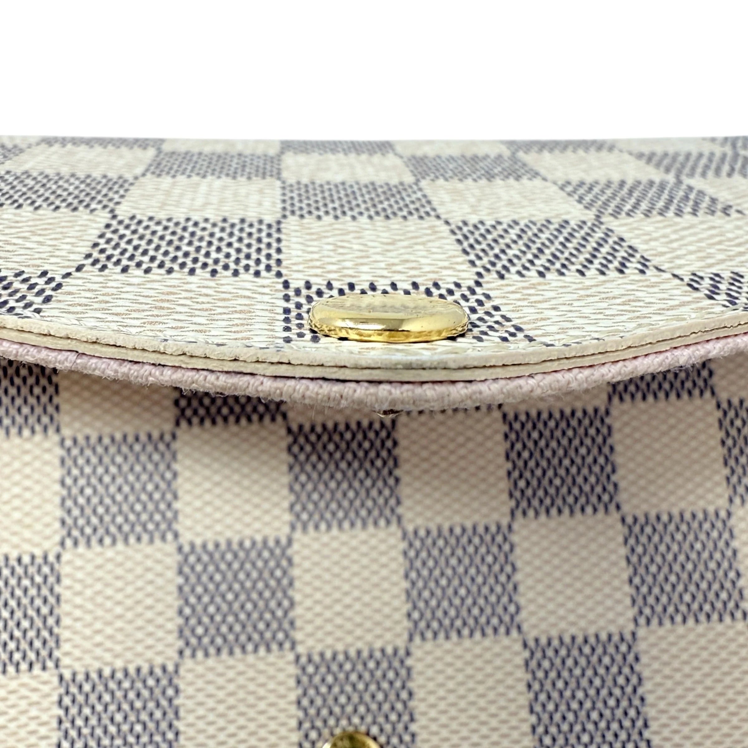 Pochette Félicie In Damier Azur Canvas Luxury Designer By Louis Vuitton, Size: Small