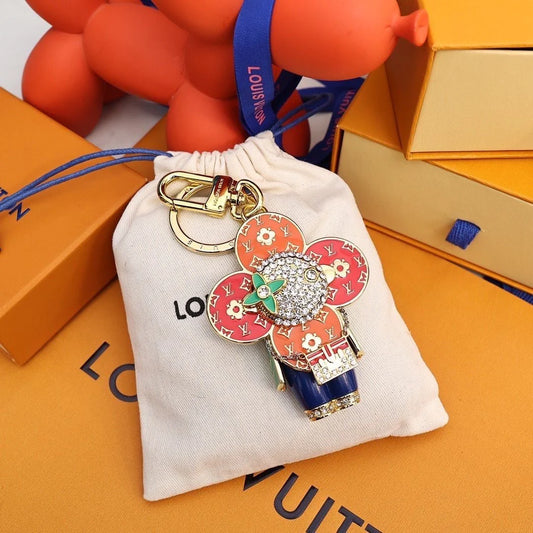 Red Gold Keychain Pendant - cuteocase