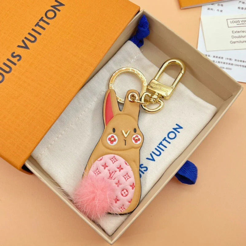 Pink Rabbit Keychain Pendant - cuteocase