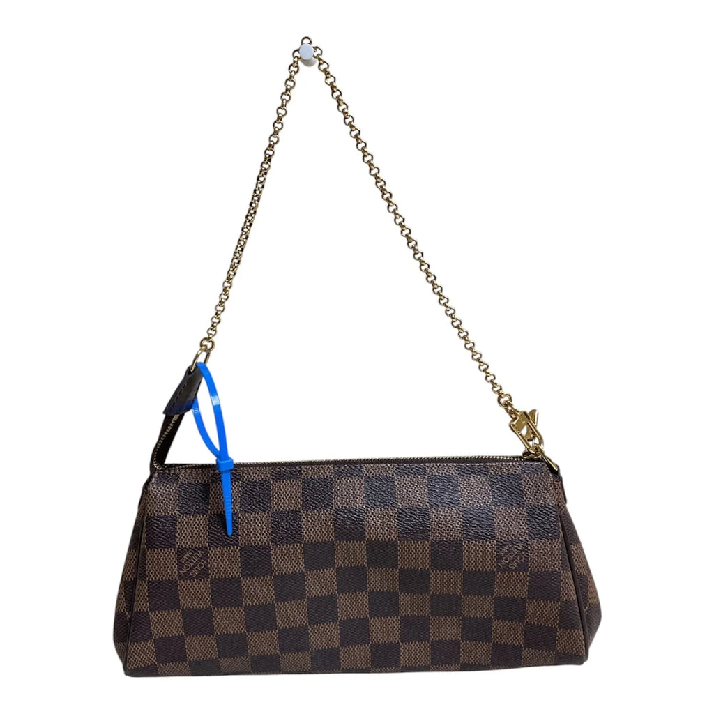 Handbag Luxury Designer By Louis Vuitton In Brown & Gold, Size:Small