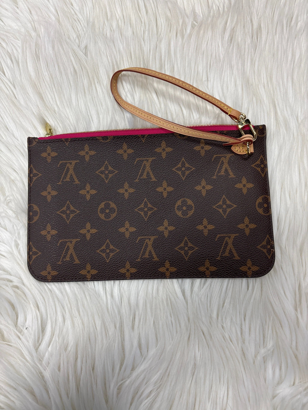 Handbag Luxury Designer By Louis Vuitton In Brown, Size:Large