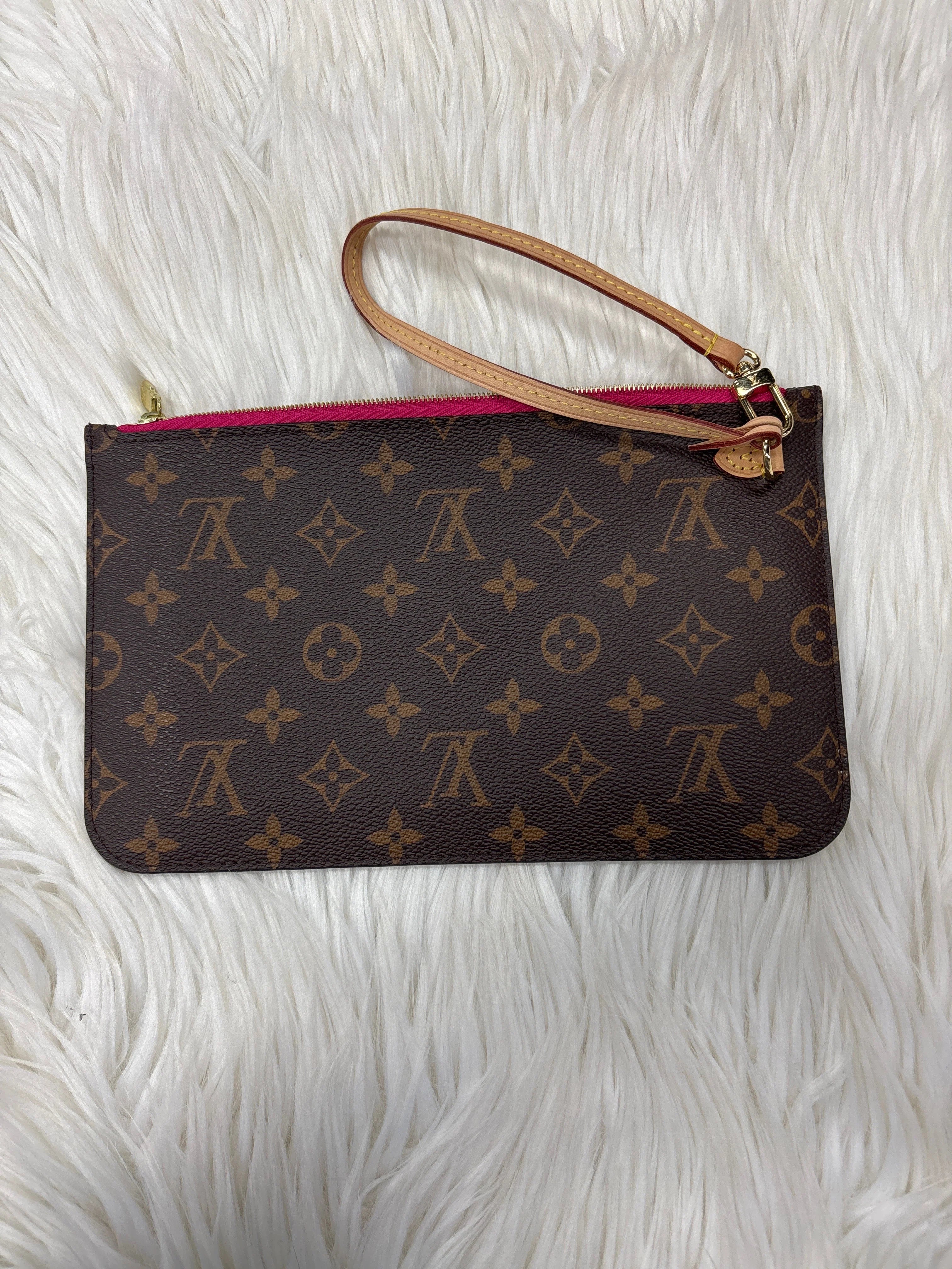 Handbag Luxury Designer By Louis Vuitton In Brown, Size:Large