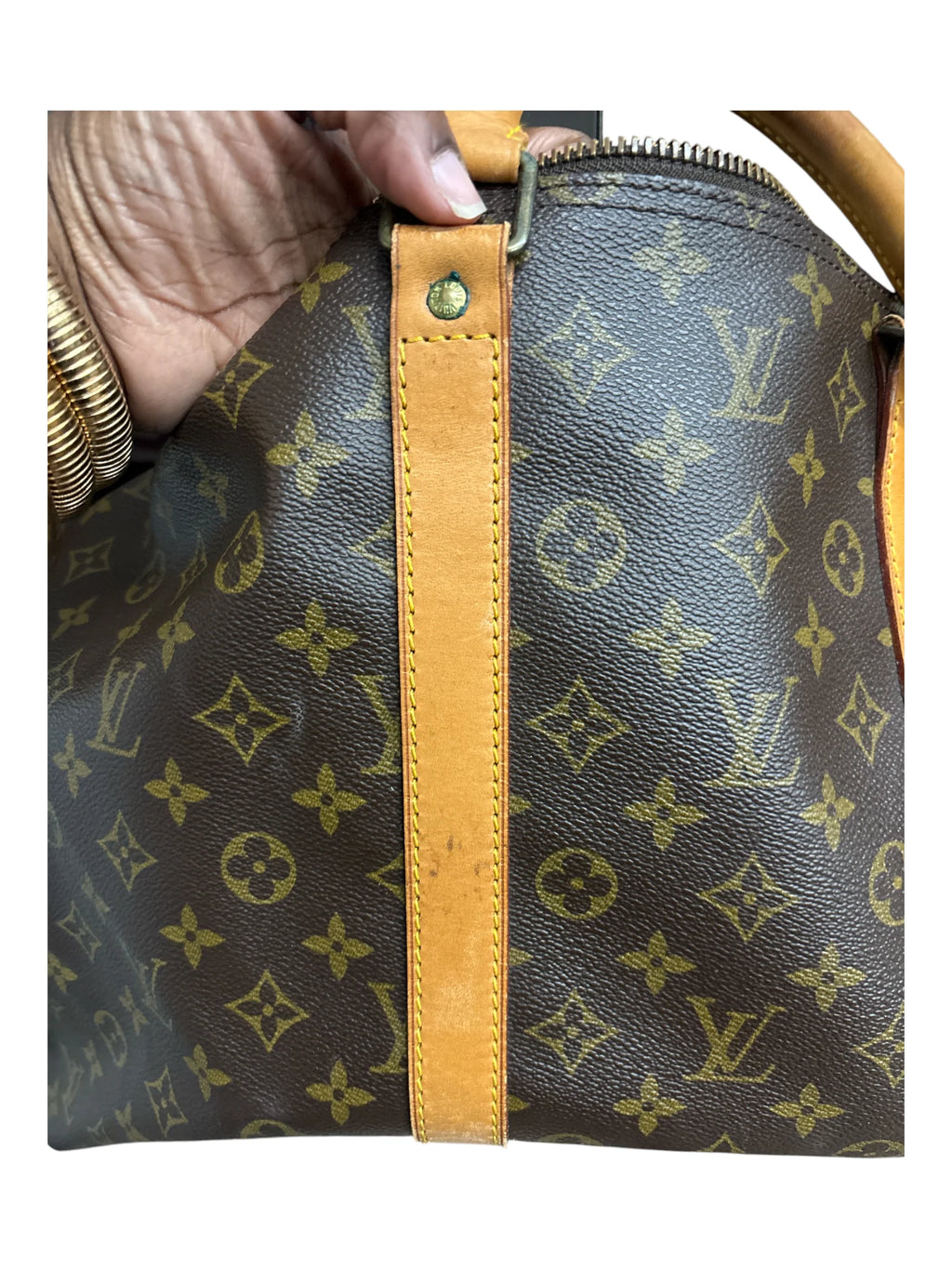 Luggage Luxury Designer By Louis Vuitton, Size: Large Keepal 50