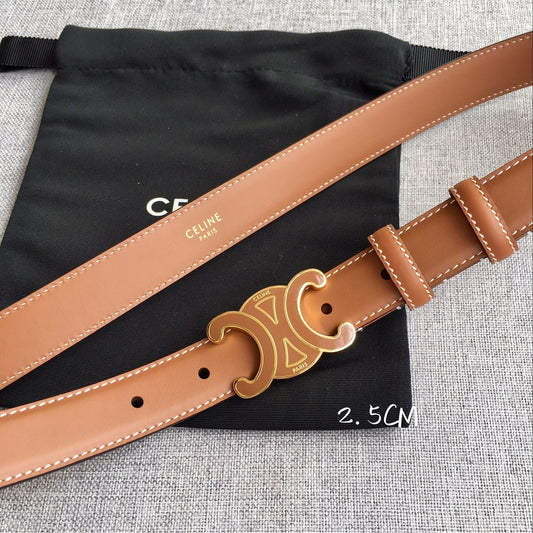 AC Women‘s Leather Belt Triomphe Buckle