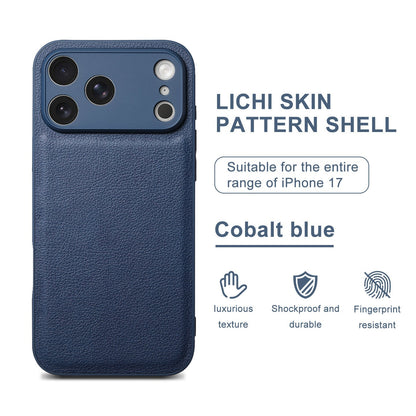Premium Litchi Skin Pattern Leather Case for iPhone